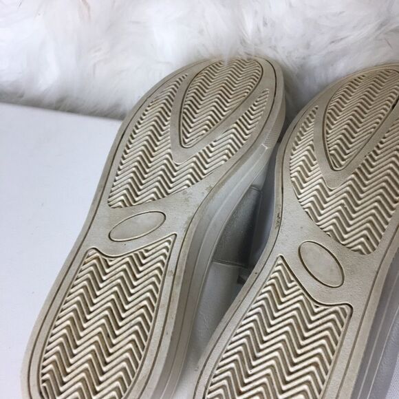 Just Fab Yasmina sneakers white &silver SZ9 - Picture 7 of 7